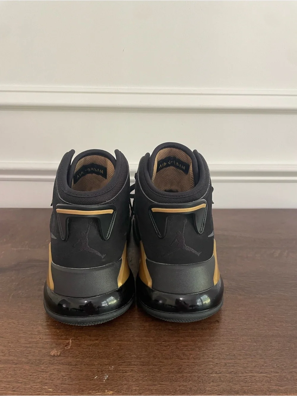 Jordan Mars 270 Black and Gold Sneakers